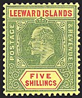 COLONIE INGLESI LEEWARD ISLANDS 