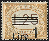 SAN MARINO  Segnatasse