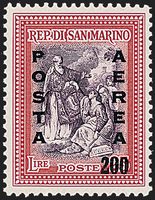 SAN MARINO  Posta aerea