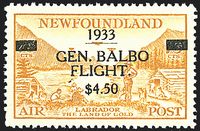 COLONIE INGLESI NEWFOUNDLAND Posta aerea