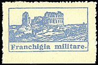 ITALIA REGNO  Franchigia militare