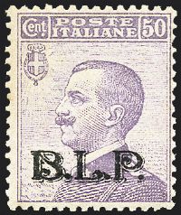 ITALIA REGNO  Francobolli per buste e lettere postali - B.L.P.