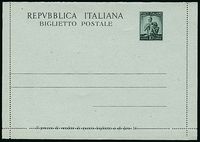 ITALIA REPUBBLICA  Cartoline postali