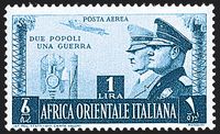 COLONIE ITALIANE AFRICA ORIENTALE ITALIANA 