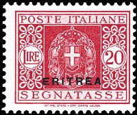 COLONIE ITALIANE ERITREA Segnatasse