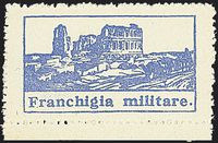 ITALIA REGNO  Franchigia militare