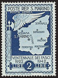 SAN MARINO  Posta aerea