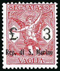 SAN MARINO  Segnatasse per vaglia