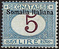 COLONIE ITALIANE SOMALIA Segnatasse