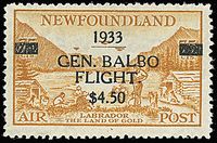 COLONIE INGLESI NEWFOUNDLAND Posta aerea