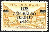 COLONIE INGLESI NEWFOUNDLAND Posta aerea