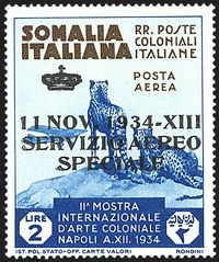 COLONIE ITALIANE SOMALIA Servizio aereo