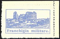 ITALIA REGNO  Franchigia militare