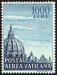 VATICANO  Posta aerea