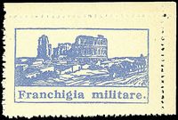 ITALIA REGNO  Franchigia militare