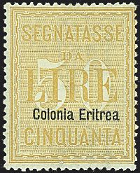 COLONIE ITALIANE ERITREA Segnatasse