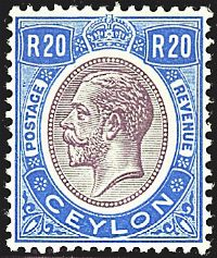 COLONIE INGLESI CEYLON 