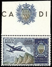 SAN MARINO  Posta aerea